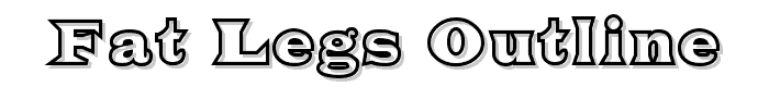 Fat Legs Outline font